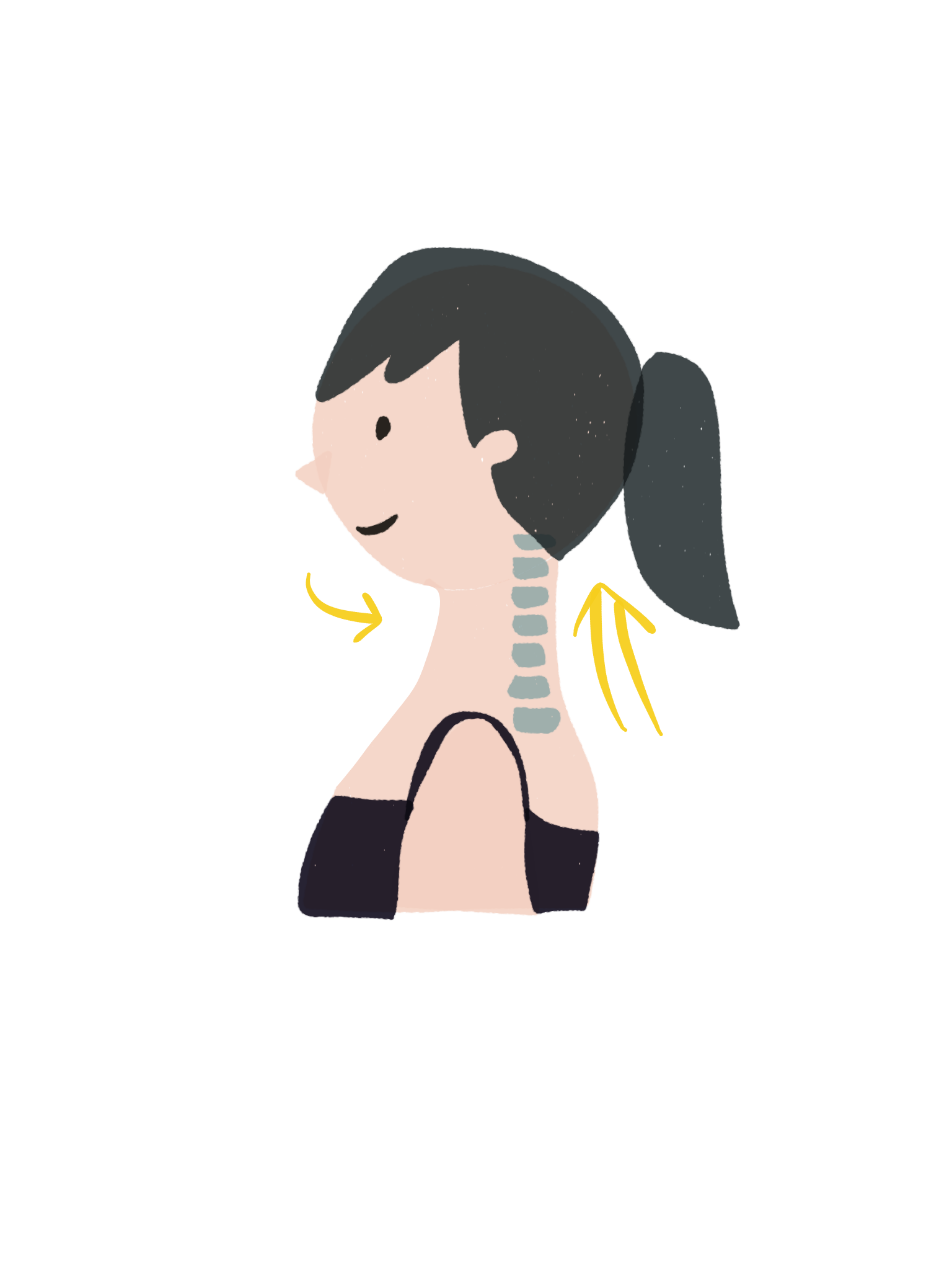 猫背姿勢をなおして、肩こり知らずの首長美人へ